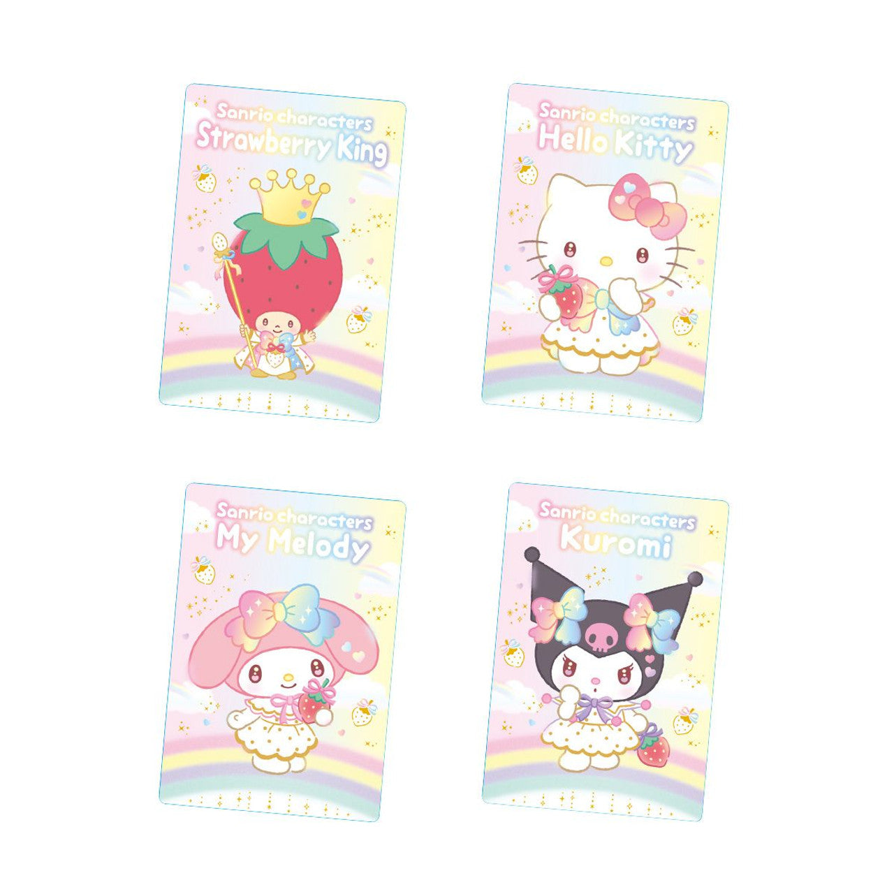 Sanrio Characters Celebration of The Strawberry News 50th Anniversary Wafer 10-Single Pack (Random)-Bandai-Ace Cards & Collectibles