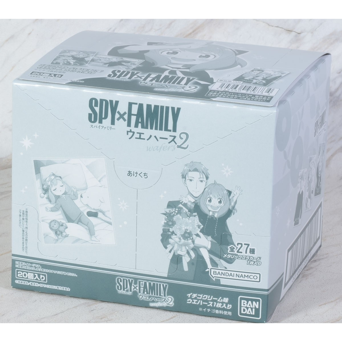 Spy x Family Metallic Card Collection Wafer 2-Whole Box (20packs)-Bandai-Ace Cards &amp; Collectibles