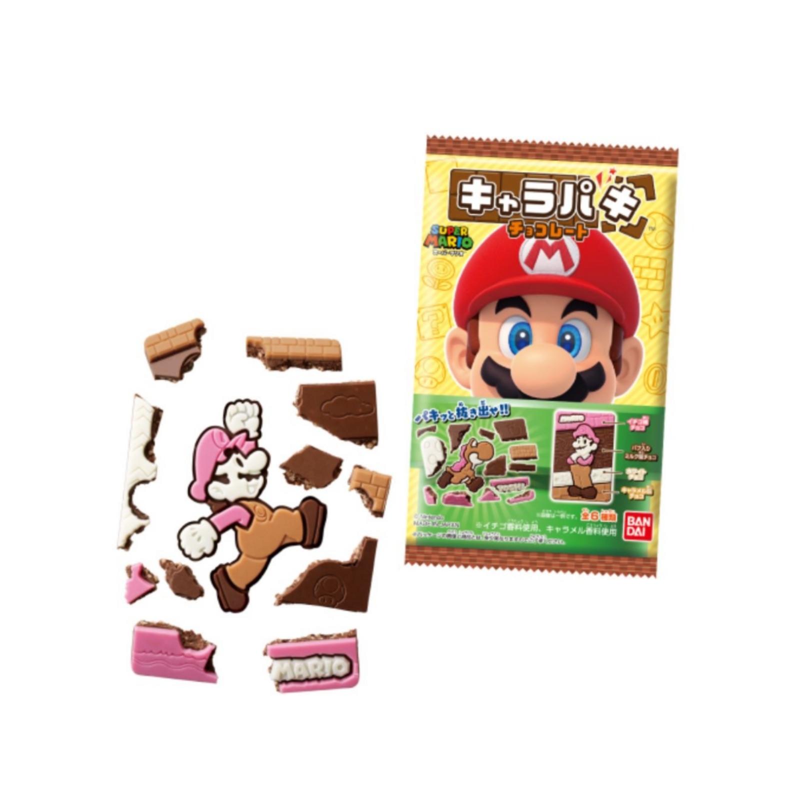 Super Mario Chara Paki Wafer-Single Pack (Random)-Bandai-Ace Cards & Collectibles