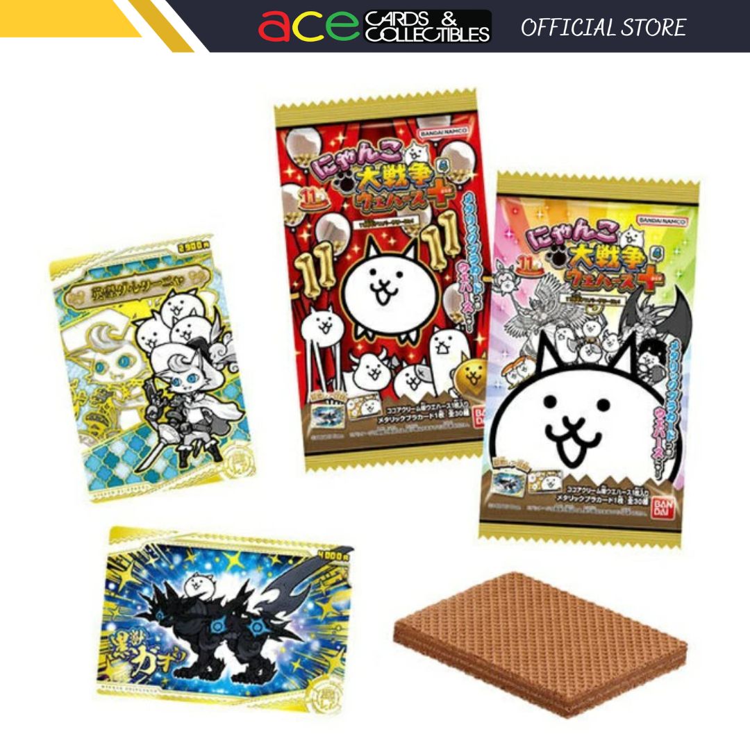 The Battle Cats + 4 -11th Anniversary Nya! Wafer-Single Pack (Random)-Bandai-Ace Cards & Collectibles