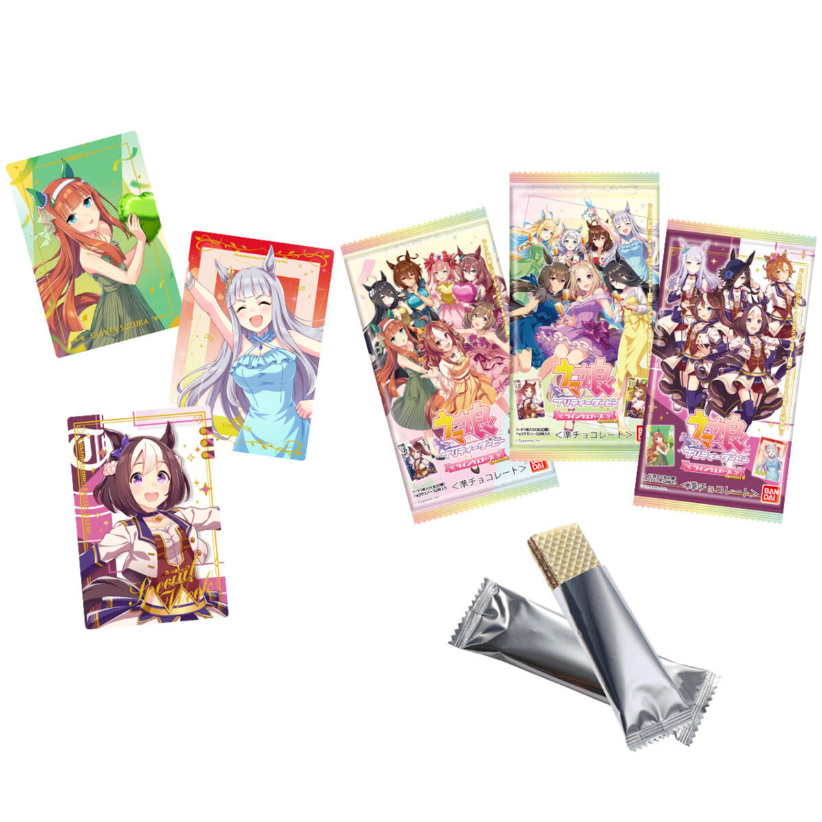 UMAMUSUME: Pretty Derby Twin Wafers Special R-Single Pack (Random)-Bandai-Ace Cards &amp; Collectibles