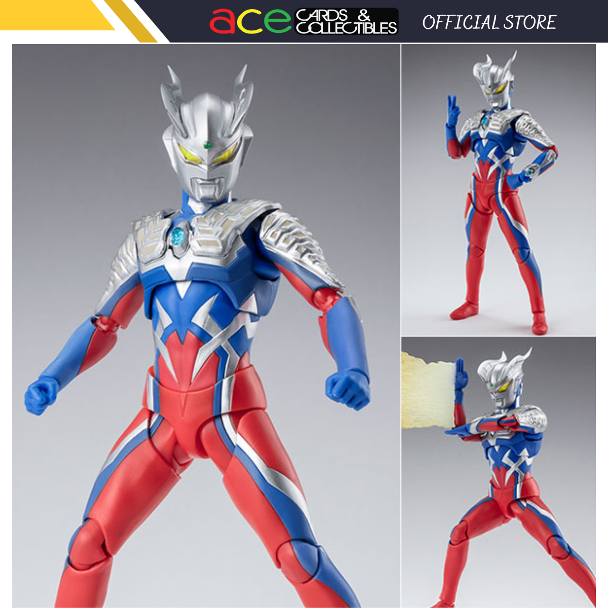 Ultraman S.H.Figuarts &quot;Ultraman Zero&quot; (Ultraman New Generation Stars Ver.)-Bandai-Ace Cards &amp; Collectibles