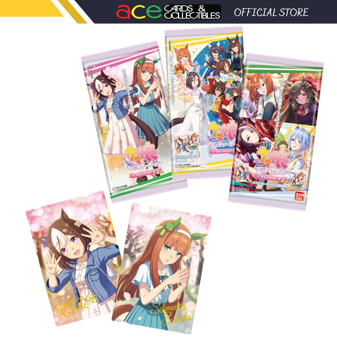 Uma Musume Pretty Derby Twin Wafer Card The 7th R-Single Pack (Random)-Bandai-Ace Cards &amp; Collectibles