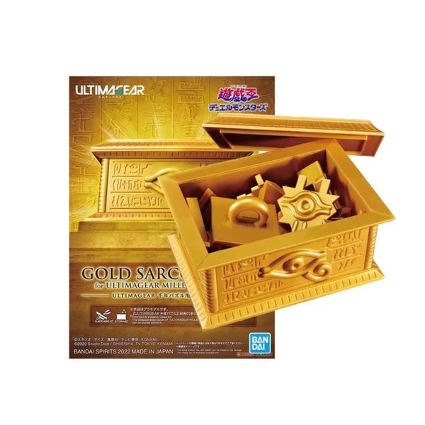 Yu-Gi-Oh! Duel Monsters" Gold Sarcophagus for UltimaGear Millennium Puzzle Storage Box - Golden Chest" Model Kit-Bandai-Ace Cards & Collectibles