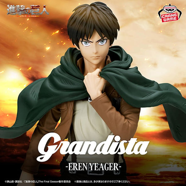 Attack on Titan Grandista "Eren Yeager"-Banpresto-Ace Cards & Collectibles