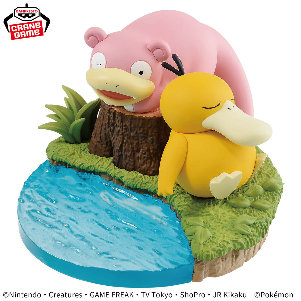 Banpresto Pokemon: Relaxing Psyduck & Slowpoke Figure-Banpresto-Ace Cards & Collectibles