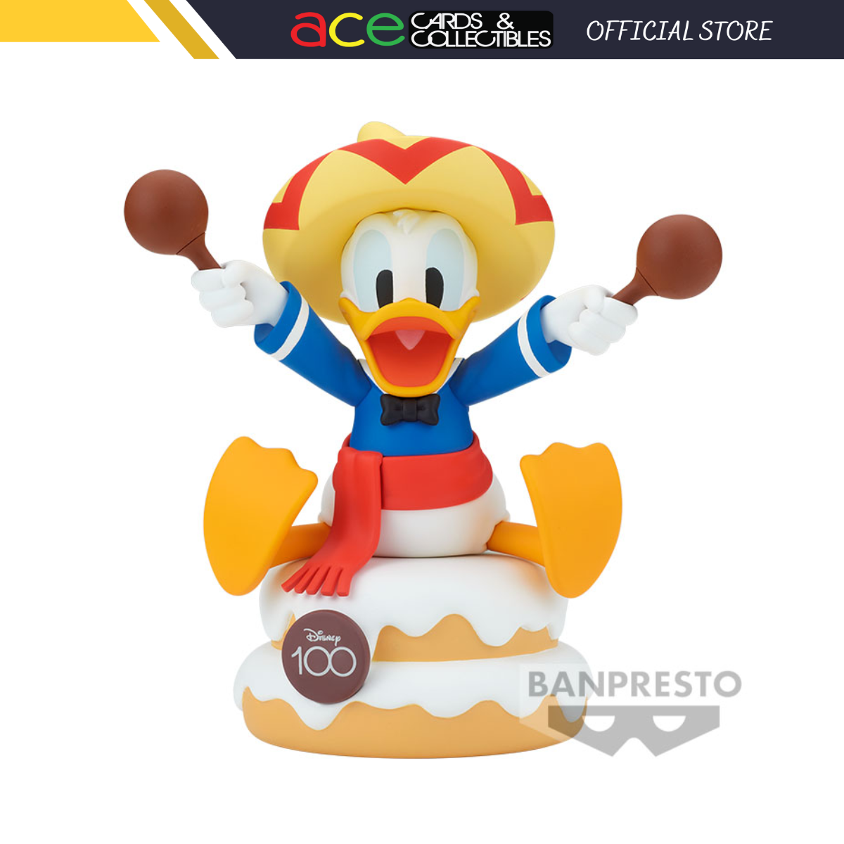 Disney Characters Sofubi Figure "Donald Duck" (Disney 100th Anniversary Ver.)-Banpresto-Ace Cards & Collectibles