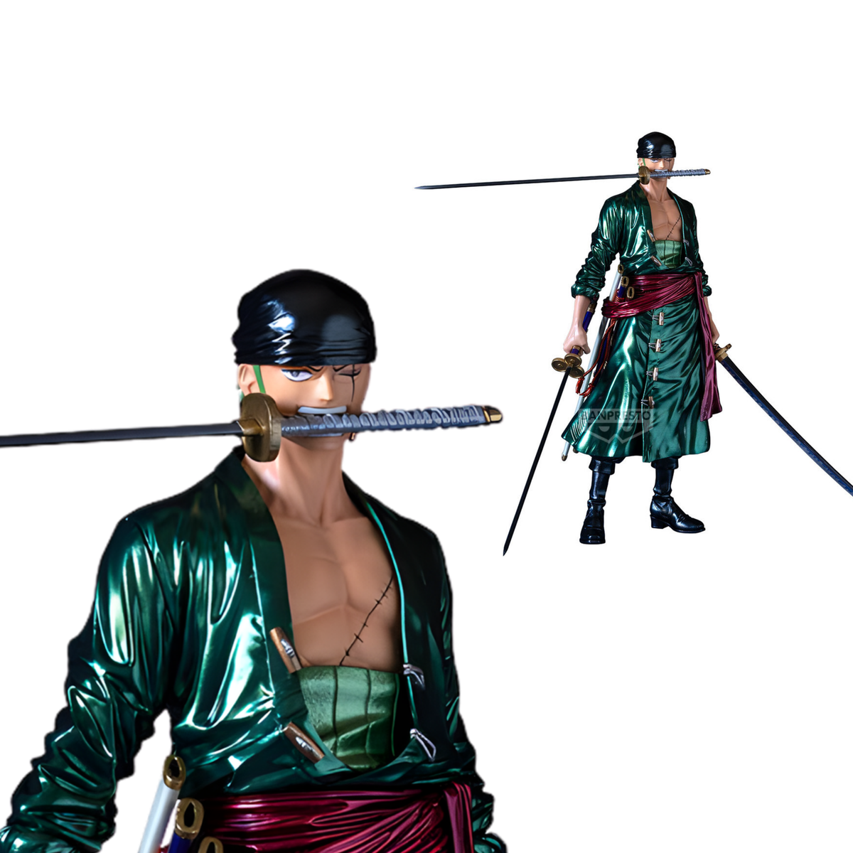 【OVERSEA LIMITED】ONE PIECE PREMIUM-RORONOA ZORO [THE METALLIC]-Banpresto-Ace Cards & Collectibles
