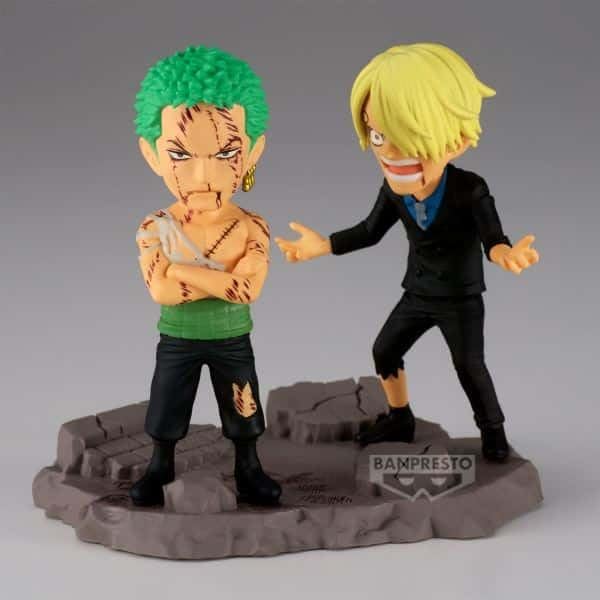 One Piece World Collectable Figure Log Stories "Roronoa Zoro & Sanji" (Nothing...At All!!! Version)-Banpresto-Ace Cards & Collectibles