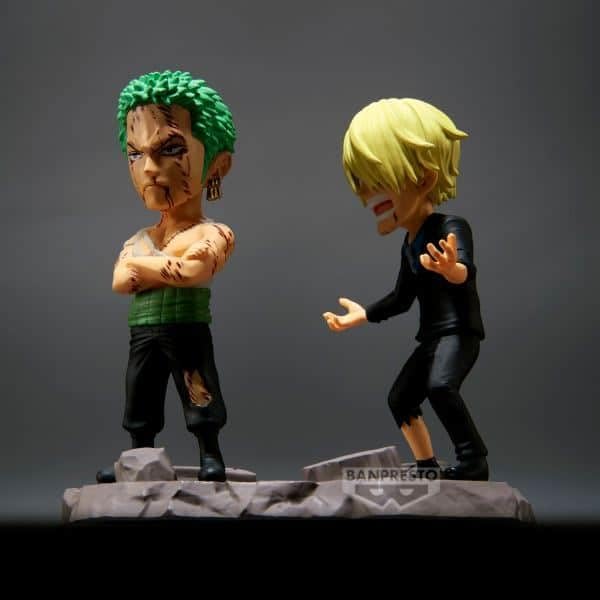 One Piece World Collectable Figure Log Stories "Roronoa Zoro & Sanji" (Nothing...At All!!! Version)-Banpresto-Ace Cards & Collectibles