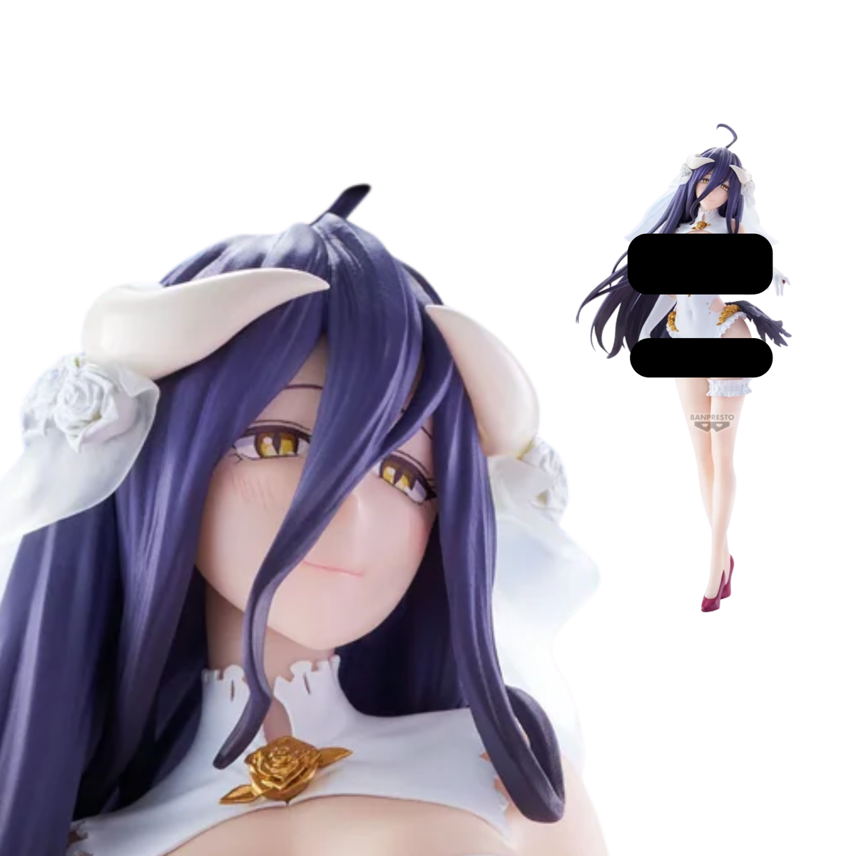 Overlord Glitter & Glamours "Albedo" (Wedding Ver.)-Banpresto-Ace Cards & Collectibles