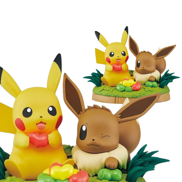 Pokemon Mogumogu Time "Pikachu & Eevee"-Banpresto-Ace Cards & Collectibles