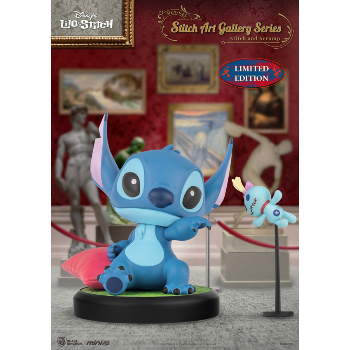 Beast Kingdom x MEA-045 Stitch Art Gallery Series-Single Box (Random)-Beast Kingdom-Ace Cards &amp; Collectibles