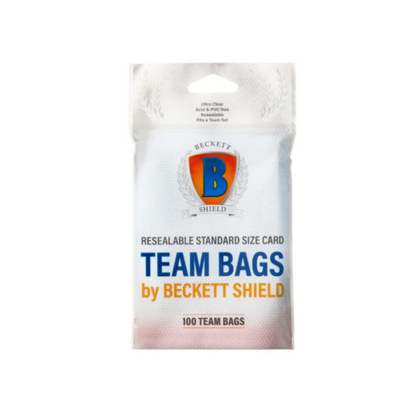 Beckett Shield Resealable Standard Size Card "Team Bags" (100pcs)-Beckett Shield-Ace Cards & Collectibles