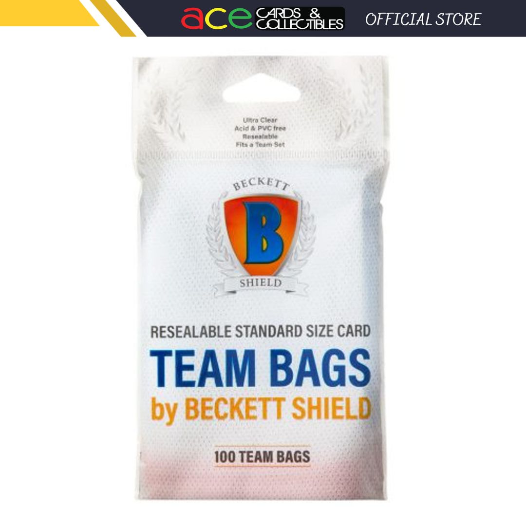 Beckett Shield Resealable Standard Size Card "Team Bags" (100pcs)-Beckett Shield-Ace Cards & Collectibles