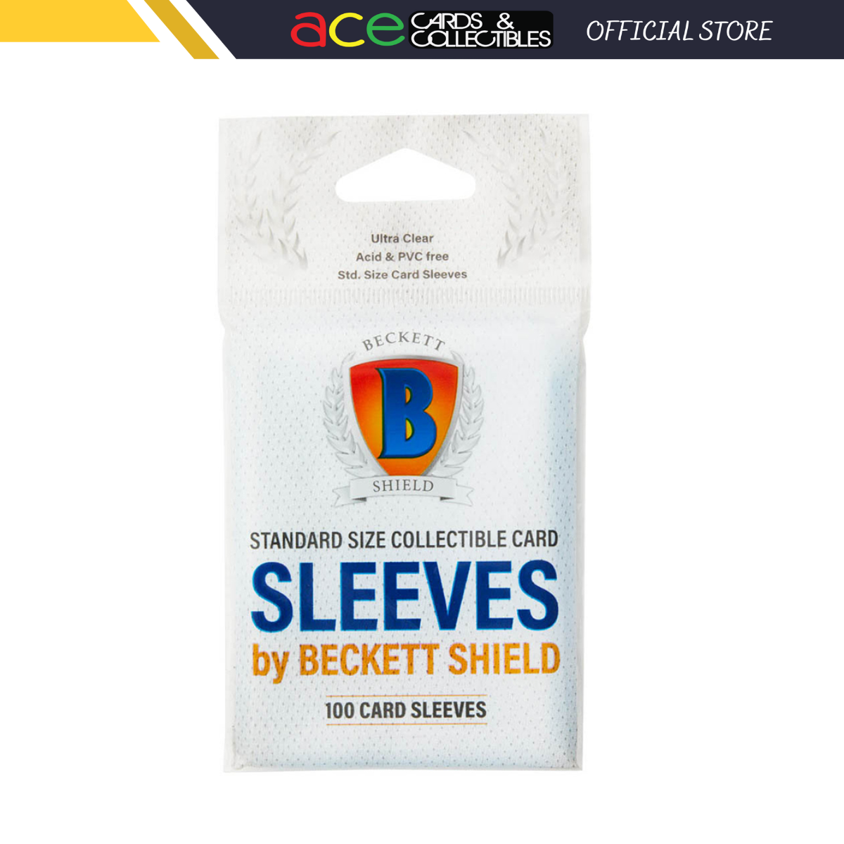 Beckett Shield Standard Card Sleeves - Clear-Beckett Shield-Ace Cards &amp; Collectibles