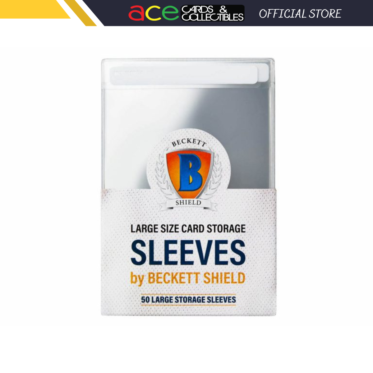 Beckett Shield Storage Sleeve "Large"-1 Pack-Beckett Shield-Ace Cards & Collectibles