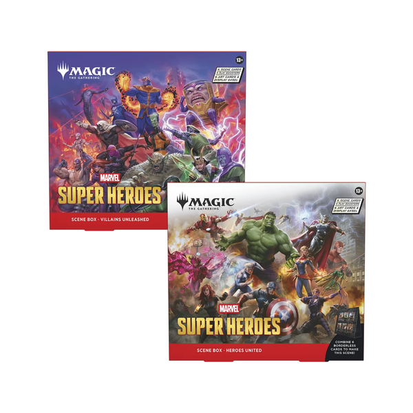 Magic: The Gathering Marvel Super Heroes Scene Box Bundle
