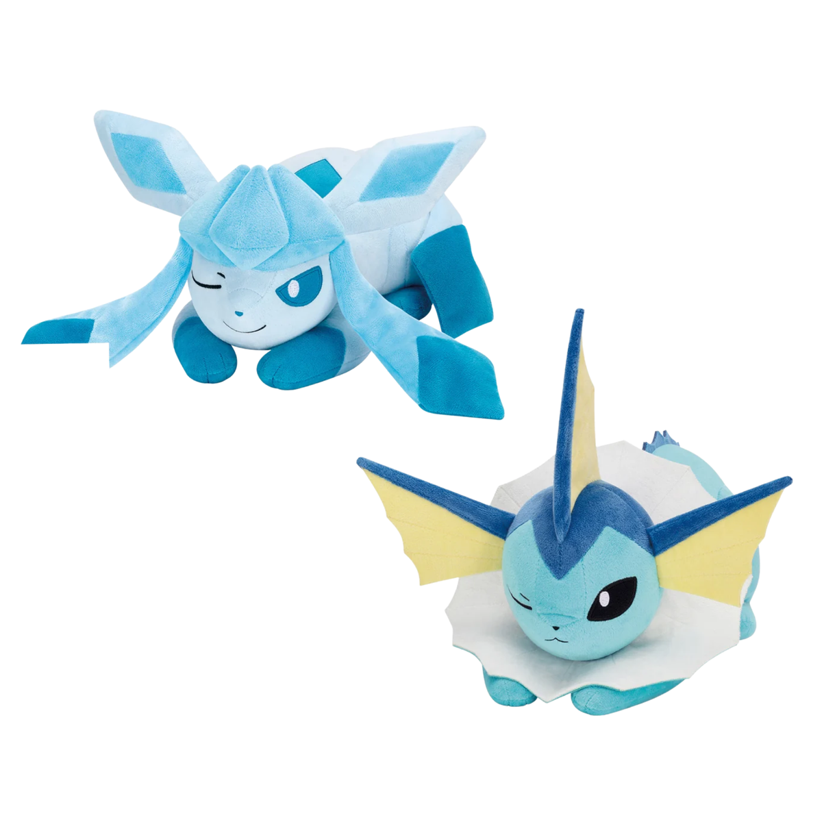 Pokemon Mofugu Plush Eeevee Friends "Vaporeon & Glaceon Naptime Ver."