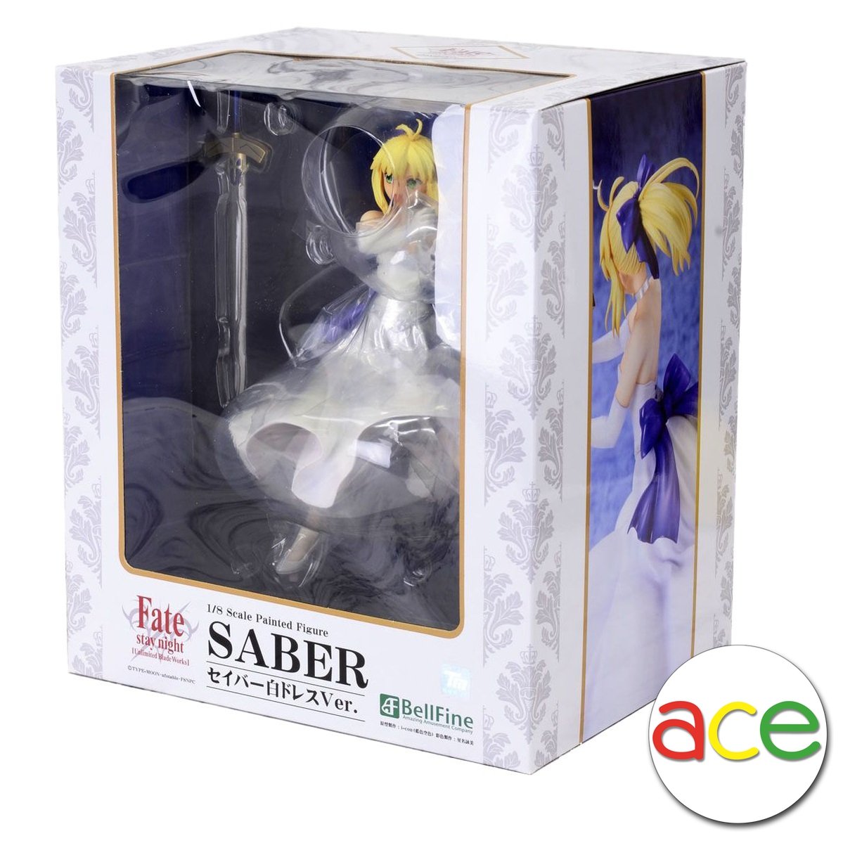 Fate/Stay Night 1/8 &quot;Saber&quot; (White Dress Ver.)-Bell Fine-Ace Cards &amp; Collectibles