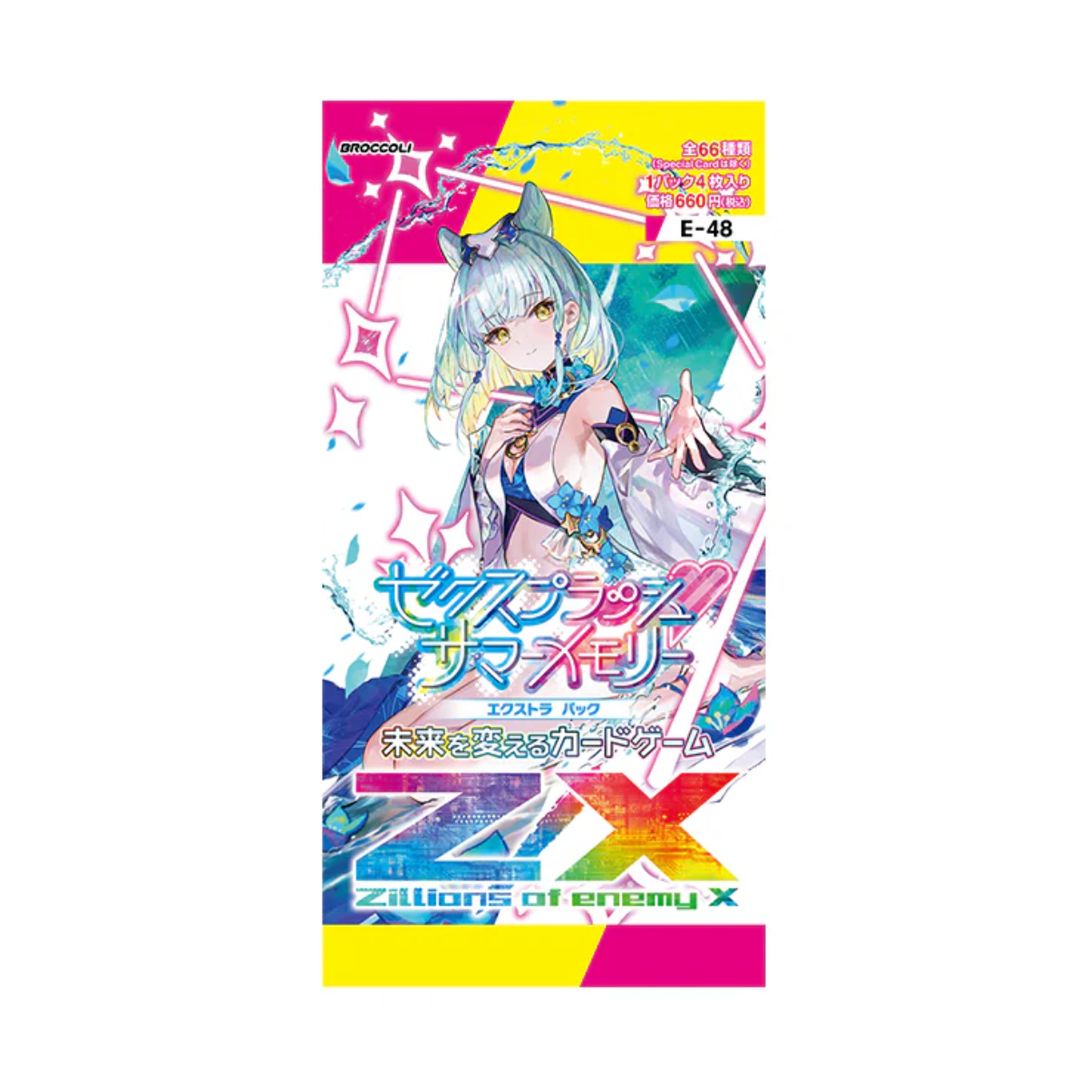 Z/X Zillions of Enemy X The Extra Pack The 48th ZX Splash Summer Memory [ZX-E-48] (Japanese)-Single Pack (Random)-Broccoli-Ace Cards &amp; Collectibles