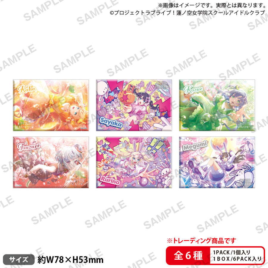 Bushiroad Creative Love Live! Hasunozora Girls' Academy School Idol Club Trading Square Badge Box-Single Pack-Bushiroad-Ace Cards & Collectibles