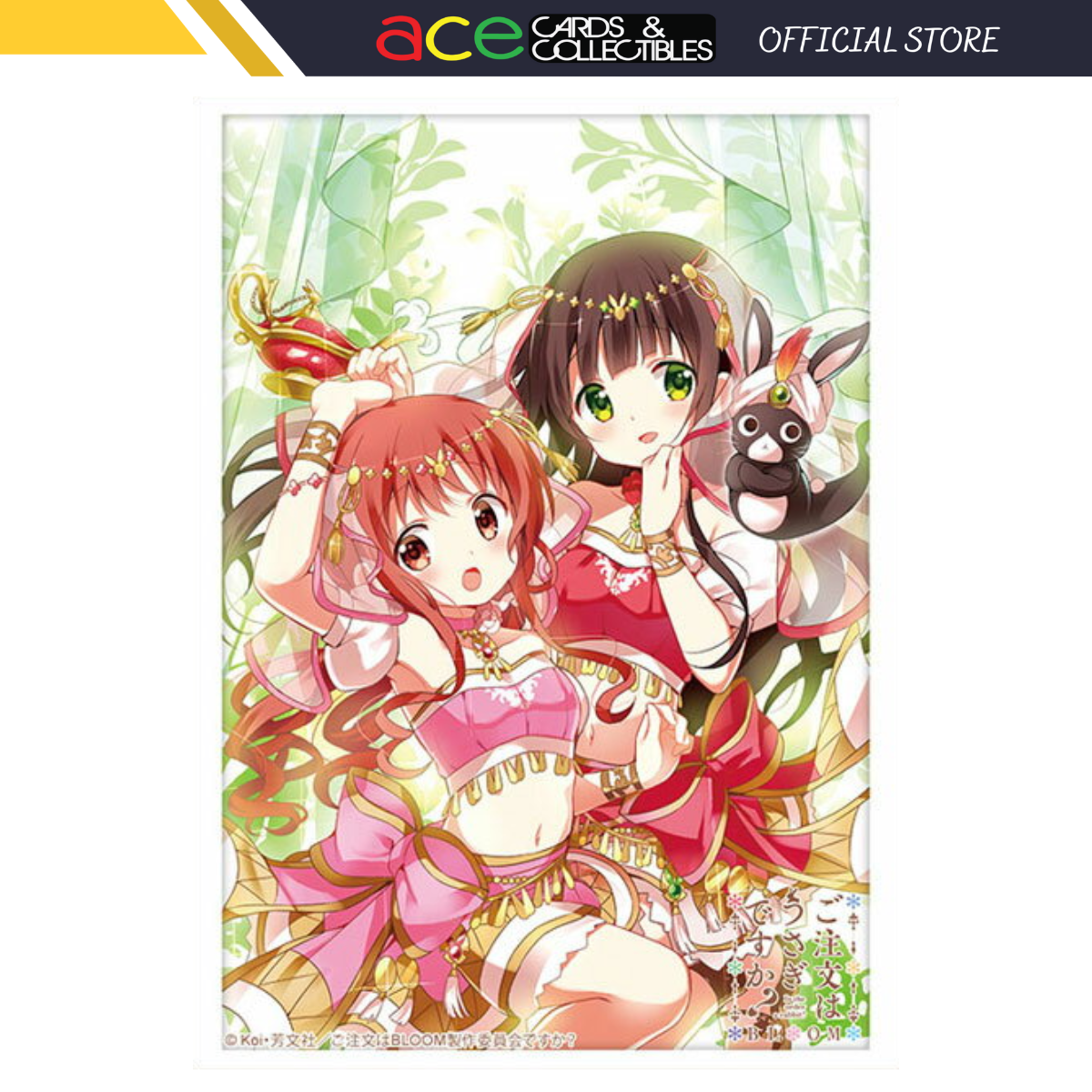 Bushiroad Sleeves Collection - Is The Order A Rabbit? Bloom &quot;Chiya &amp; Megu&quot; (Vol.3782)-Bushiroad-Ace Cards &amp; Collectibles
