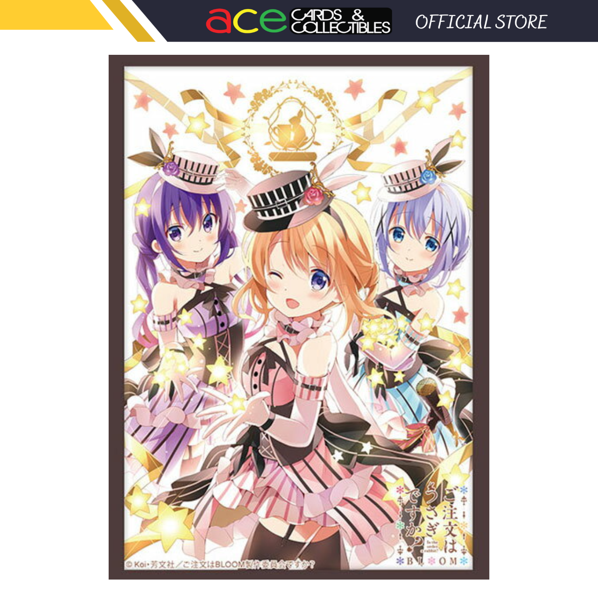 Bushiroad Sleeves Collection - Is The Order A Rabbit? Bloom &quot;Cocoa &amp; Chino &amp; Rize&quot; (Vol.3781)-Bushiroad-Ace Cards &amp; Collectibles