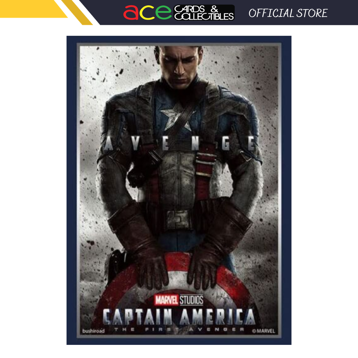 Bushiroad Sleeves Collection Marvel Captain America Vol.3528-Bushiroad-Ace Cards &amp; Collectibles