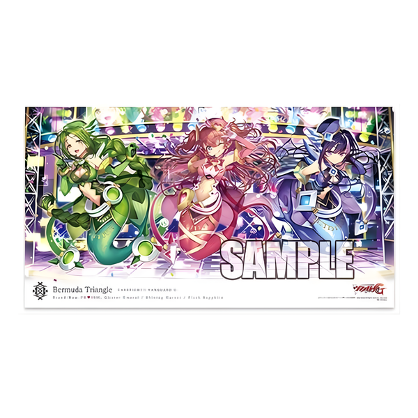 Cardfight Vanguard Playmat "Glister Emeral, Shining Garnet, Flash Sapphire" (VG-G-CB07)-Bushiroad-Ace Cards & Collectibles