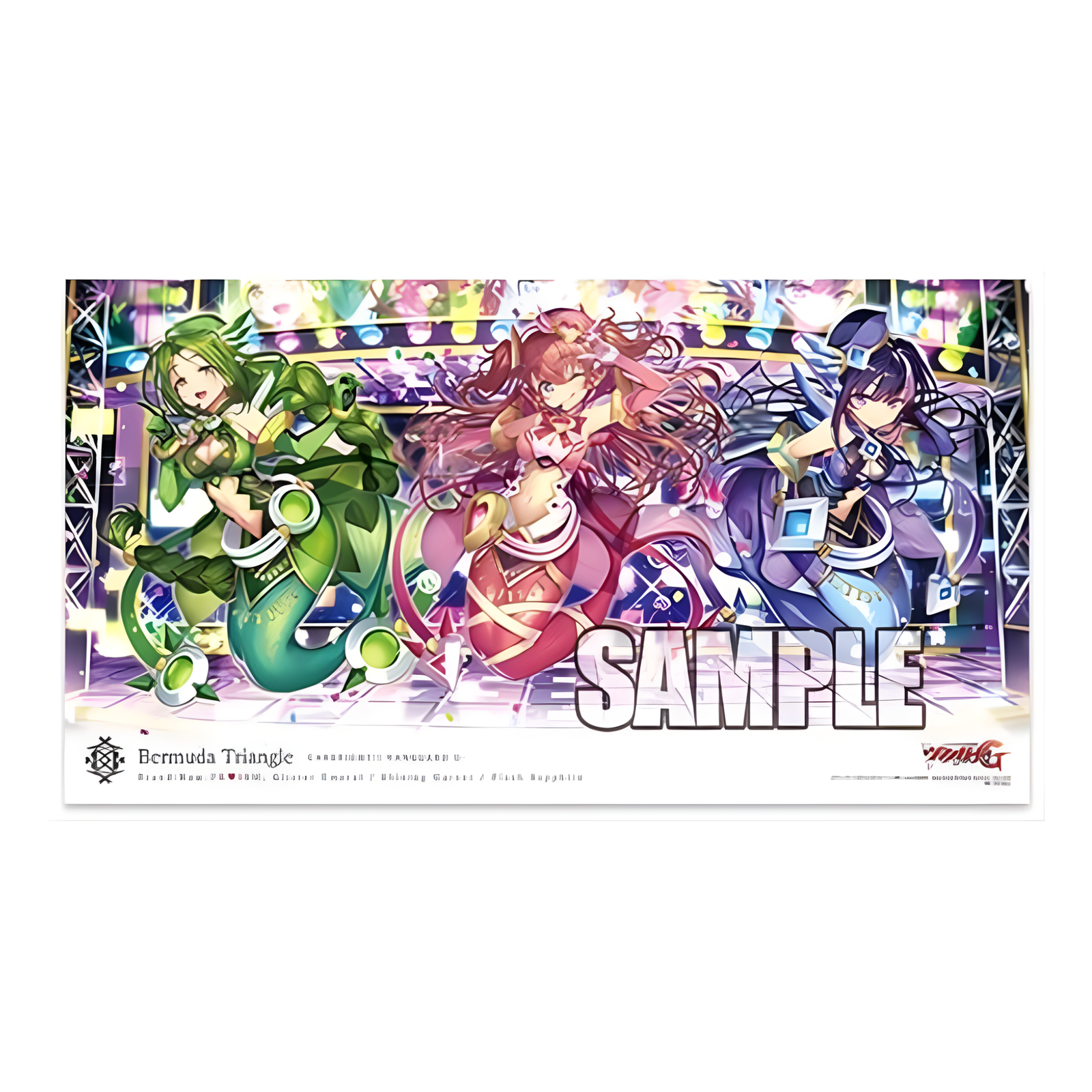 Cardfight Vanguard Playmat "Glister Emeral, Shining Garnet, Flash Sapphire" (VG-G-CB07)-Bushiroad-Ace Cards & Collectibles