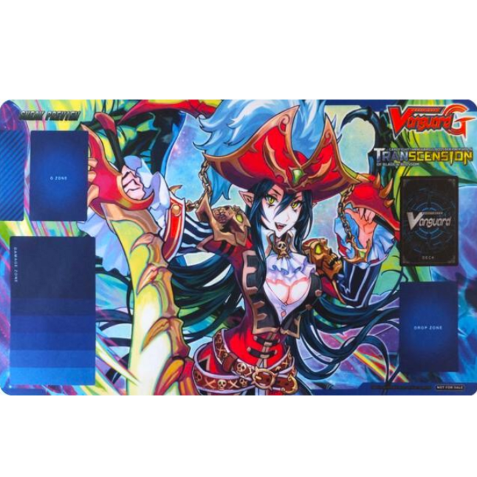 Cardfight Vanguard Playmat "Mist Phantasm Pirate King, Nightrose" (VG-G-BT06)-Bushiroad-Ace Cards & Collectibles