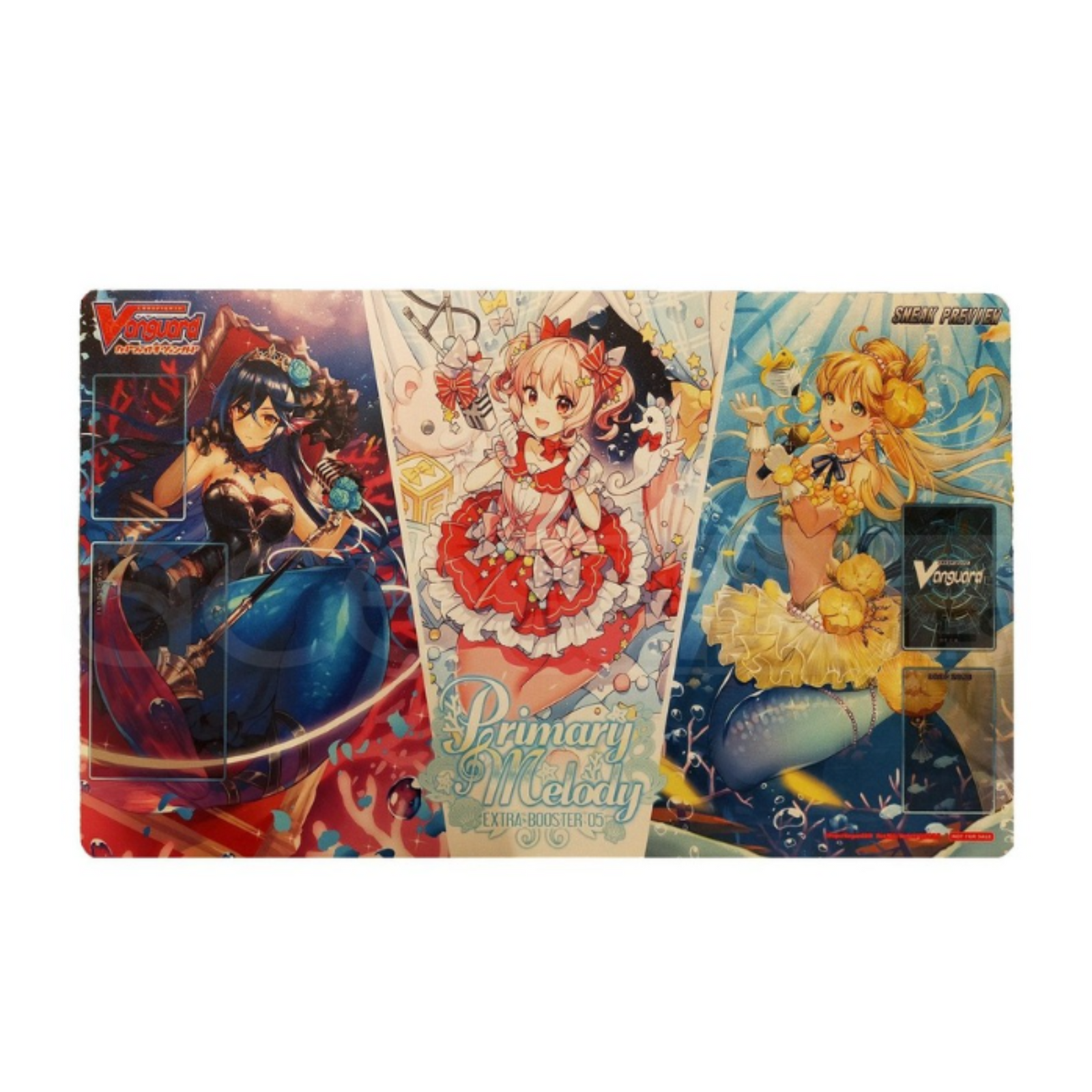 Cardfight Vanguard Playmat "Unparalleled Ingenuity, Loura; Heart Monopoly, Anezka; Diva Of Atlantea, Lryna" (VG-V-EB05)-Bushiroad-Ace Cards & Collectibles