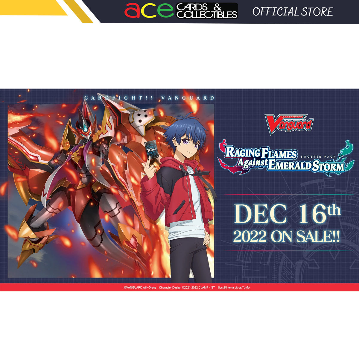 Cardfight!! Vanguard overDress Raging Flames Against Emerald Storm [VGE-D-BT07] (English)-Booster Pack (Random)-Bushiroad-Ace Cards & Collectibles