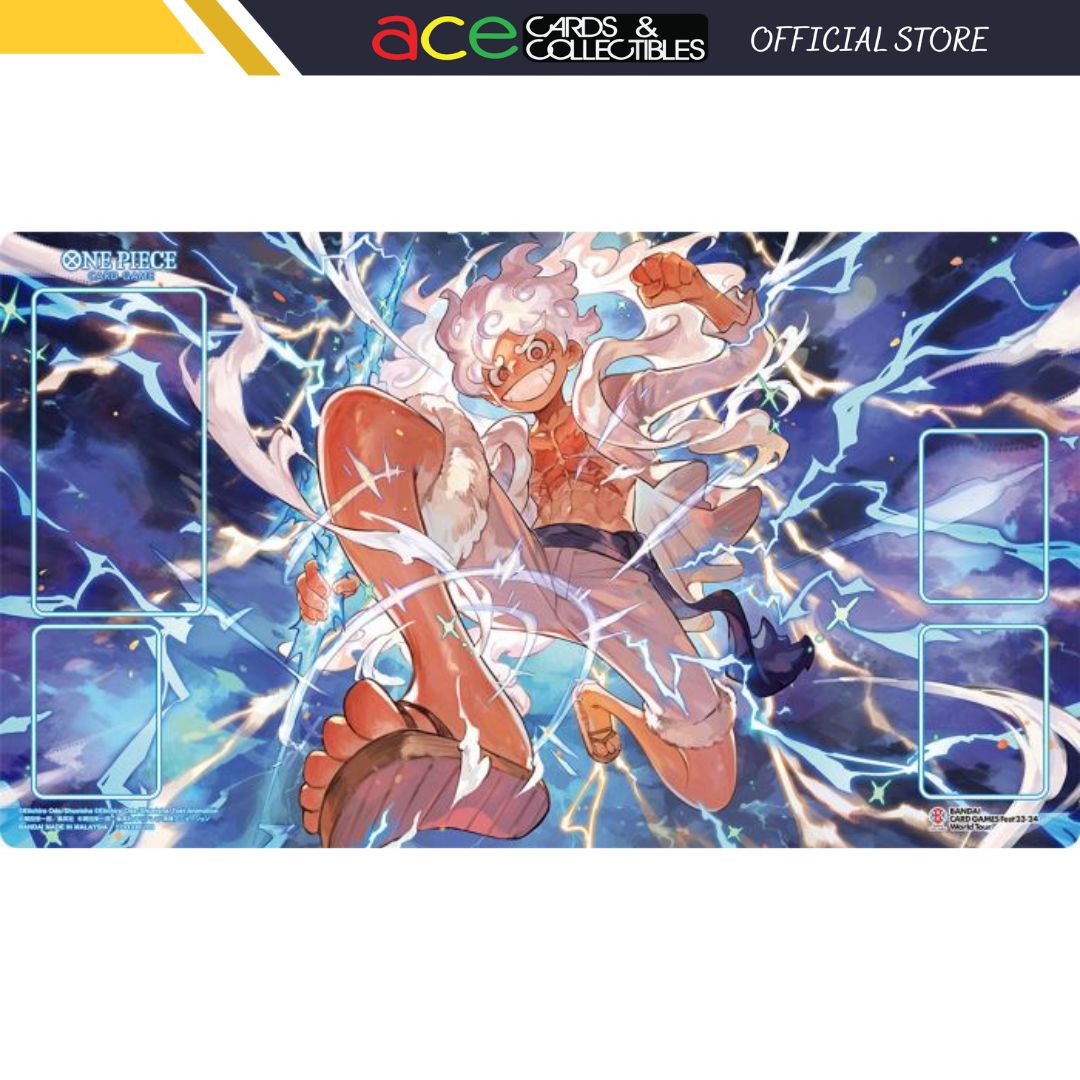 One Piece Card Game Official Playmat Bandai Games Fest 23-24 Edition-Bushiroad-Ace Cards &amp; Collectibles