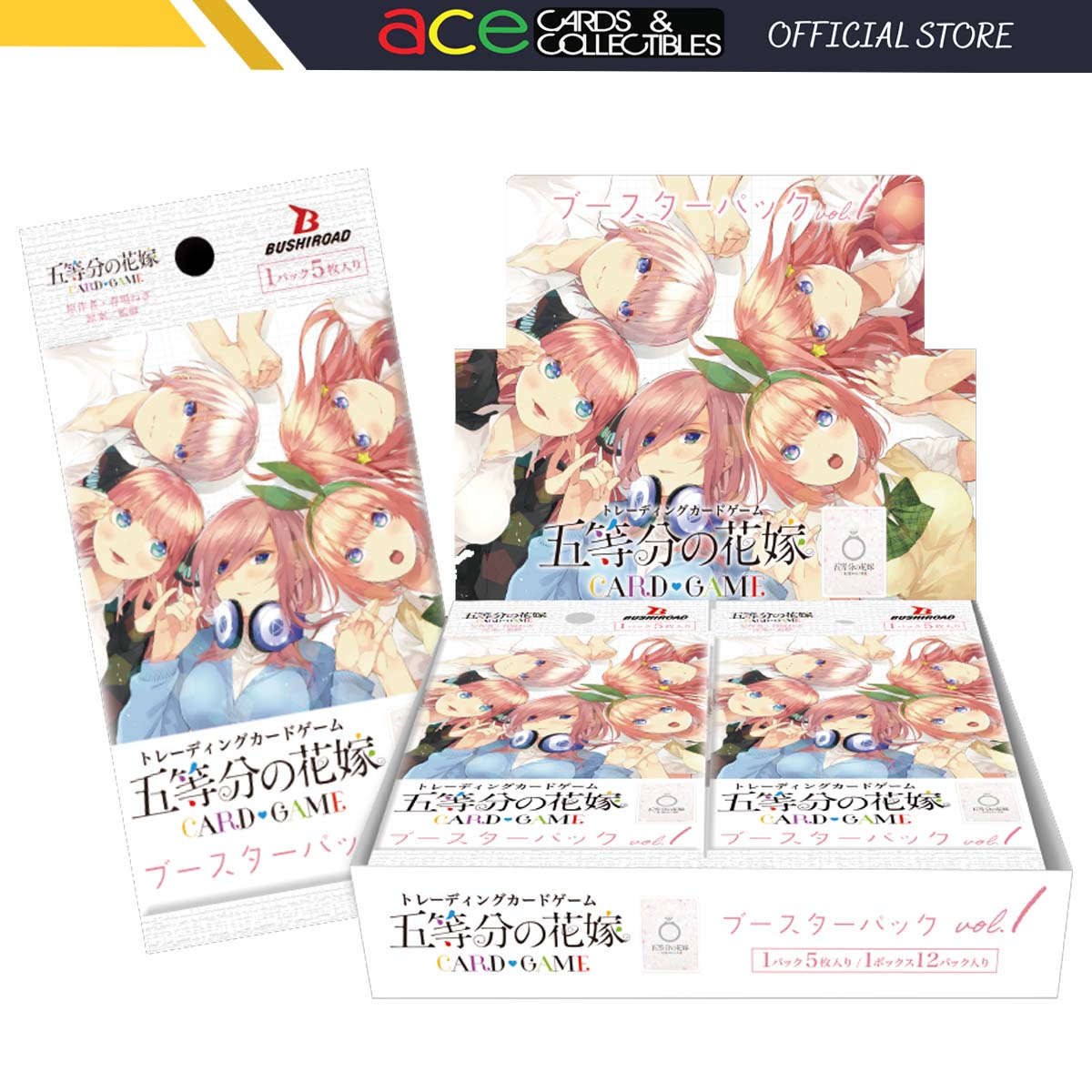 The Quintessential Quintuplets Card Game Booster Vol.1-Single Pack (Random)-Bushiroad-Ace Cards &amp; Collectibles