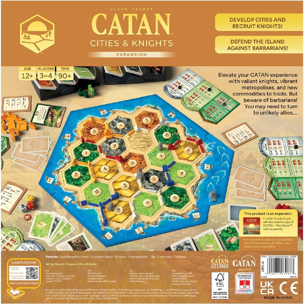 Board Game CATAN: CITIES & KNIGHTS 5-6 PLAYER EN-CATAN-Ace Cards & Collectibles