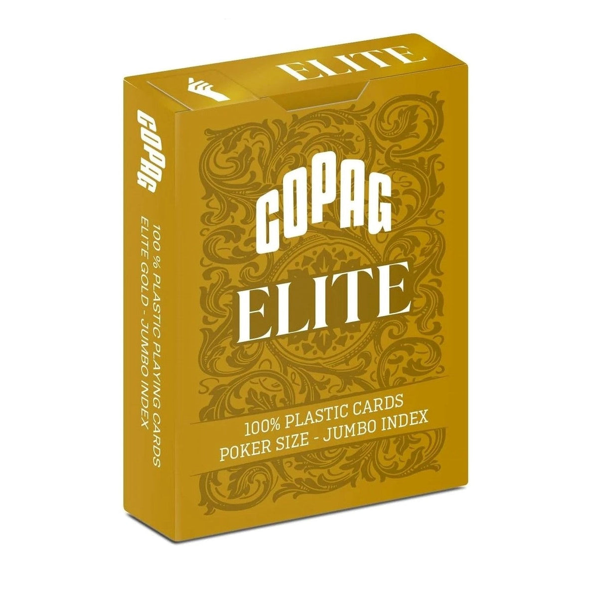 Copag Elite 100% Plastic Playing Cards - Poker Size Jumbo Index Single Deck (12 Pack)-Yellow-Cartamundi-Ace Cards &amp; Collectibles