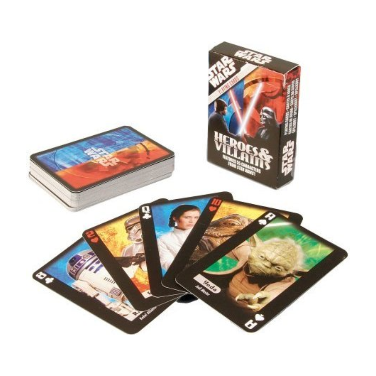 Star Wars Heroes &amp; Villains Playing Cards-Cartamundi-Ace Cards &amp; Collectibles