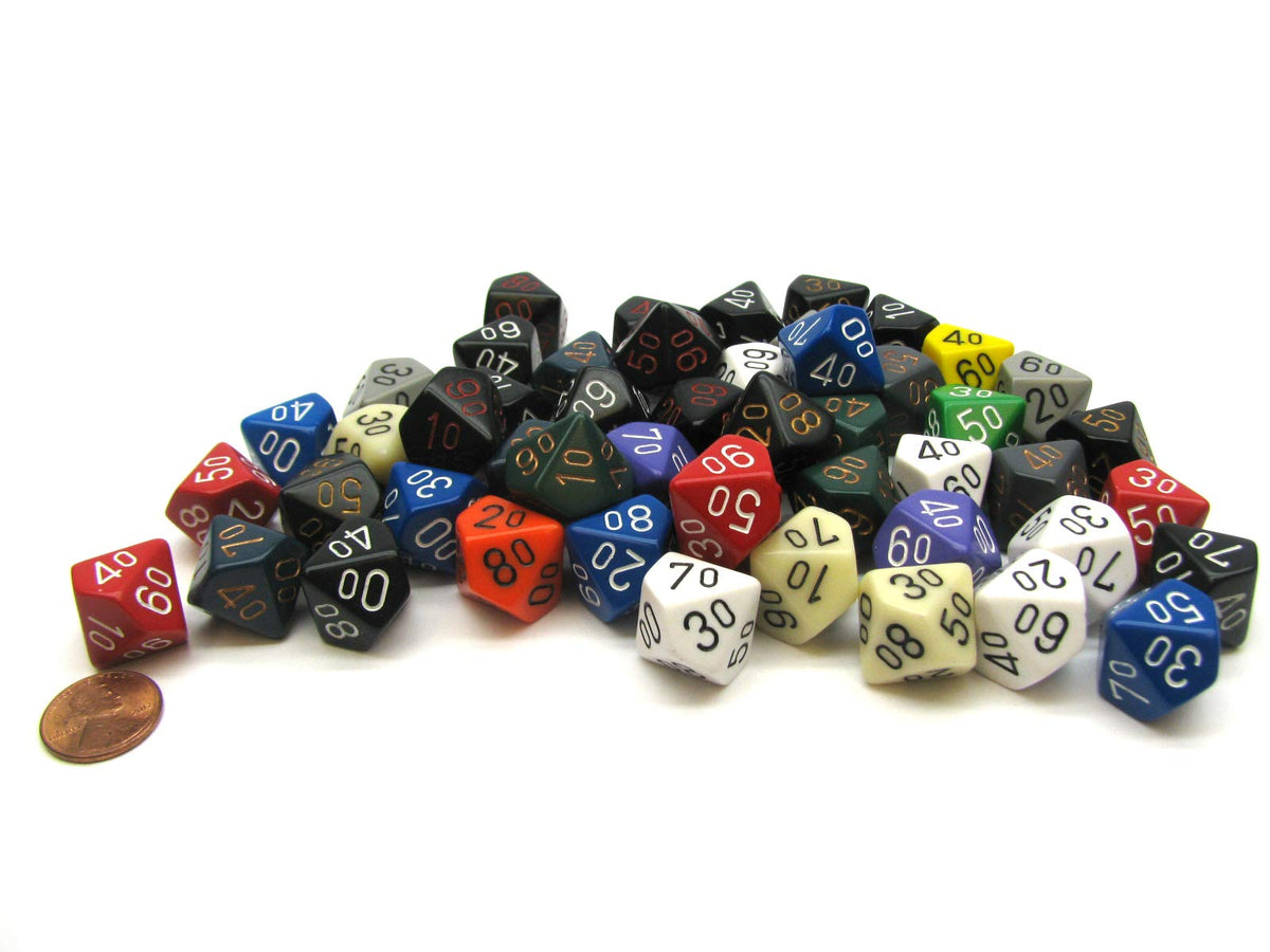 Assorted Random Chessex Signature D4, D6, D8, D10, D12, D20 Dice (1 Piece)-D10-Chessex-Ace Cards &amp; Collectibles