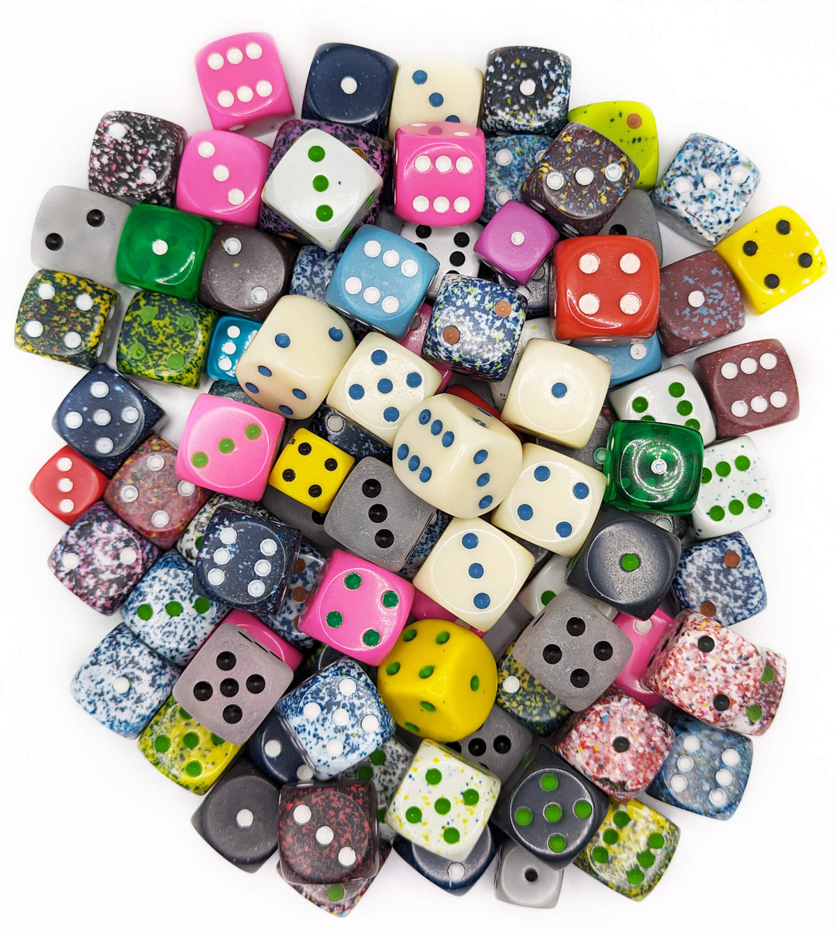 Assorted Random Chessex Signature D4, D6, D8, D10, D12, D20 Dice (1 Piece)-D6-Chessex-Ace Cards &amp; Collectibles