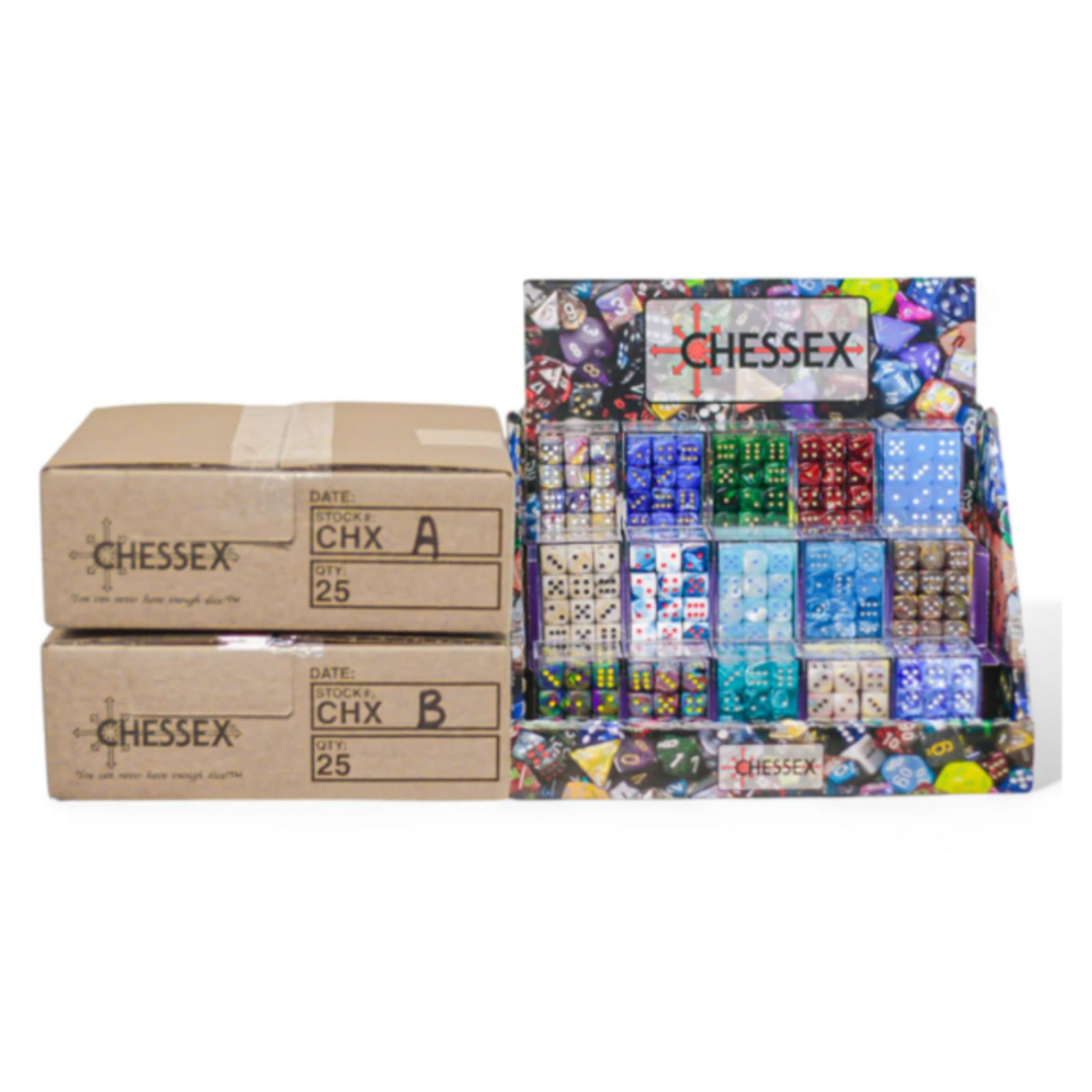 Chessex Classic 12mm D6 Dice Block (279AA)-26823-Chessex-Ace Cards & Collectibles