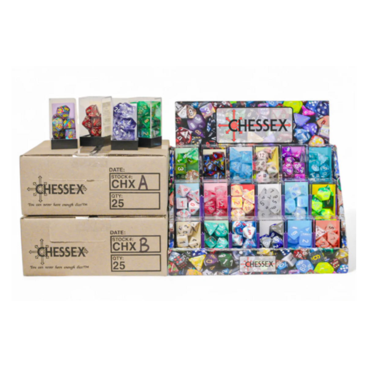 Chessex Classic Polyhedral 7-Dice Set (275AA)-26423-Chessex-Ace Cards & Collectibles