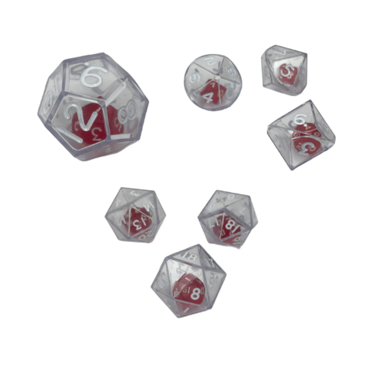 Chessex Dice 10/12/20 Sided Double Dice Clear Translucent Series-10 Sided-Chessex-Ace Cards & Collectibles