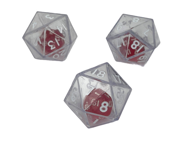 Chessex Dice 10/12/20 Sided Double Dice Clear Translucent Series-20 Sided-Chessex-Ace Cards &amp; Collectibles