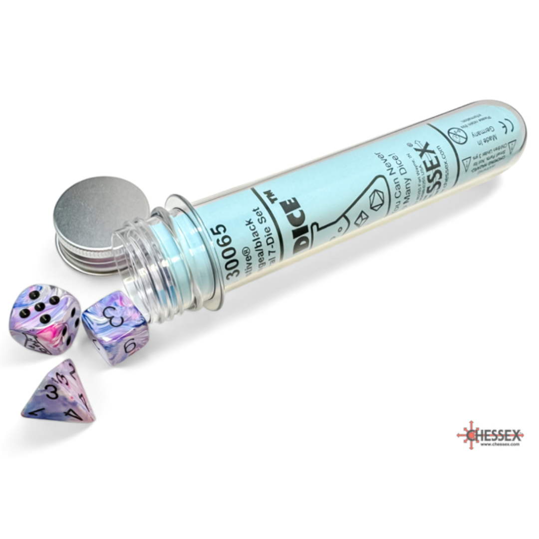 Chessex Dice Festive Polyhedral 7-Dice Set-Carousel/White-Chessex-Ace Cards & Collectibles