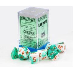 Chessex Dice Gemini Polyhedral 7-Dice Set-Black-Starlight/Red-Chessex-Ace Cards &amp; Collectibles