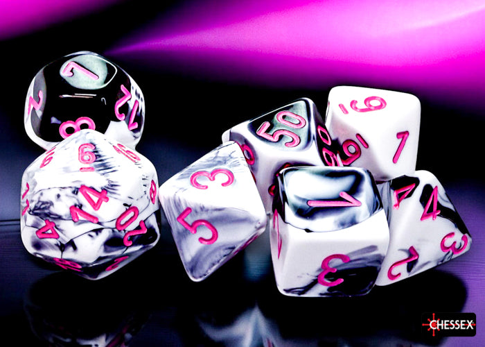 Chessex Dice Gemini Polyhedral 7 Dice Set-Pink/Blue-Chessex-Ace Cards & Collectibles