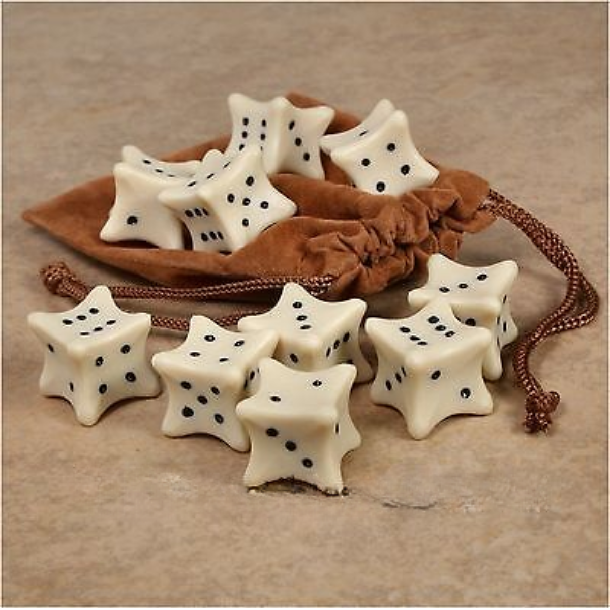 Chessex Dice Ivory/black 18mm D6 Dice Set (1 Piece)-Chessex-Ace Cards & Collectibles