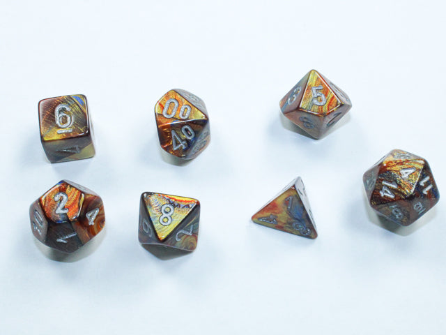 Chessex Dice Mini-Hedral 7-Die Sets (209AA)-Gold/silver-Chessex-Ace Cards & Collectibles